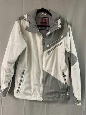 Chaqueta de esquí Sims para hombre pequeña blanca y gris/gris esquí, deportes esquí albergue  Foto 1 de 4
