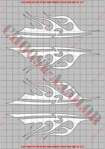 FLA4002P-X Fast Flames RC Body Paint Mask Kit In Colors - Picture 1 of 4