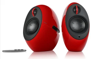 Edifier E25 RED Luna Eclipse 74W Wireless Bluetooth Active TV/MAC/PC BT Speakers - Picture 1 of 4