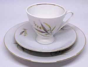 Platillo plato platillo taza de té de porcelana vintage VEB THÜRINGER alemán 1958-69 - Imagen 1 de 6