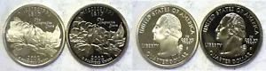 2002-S Mississippi Statehood Quarter Silver & Clad Proofs 2 Coin Set - Picture 1 of 3