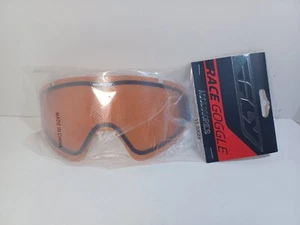 Fly Racing Dual Goggle Lens LT Amber Size S/M *New* 37-2410 - Picture 1 of 5