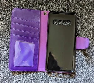 For Motorola Moto 8 Wallet Card Slot Faux Leather Case Cover w/Magnetic Clasp - Picture 1 of 3