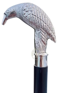 Edgar Allen Poe's Mystic Raven Gothic Walking Stick Swagger Cane, 37 Inch, Ha... - Picture 1 of 7