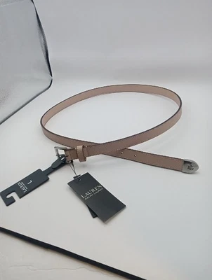 Ремень узкий женский Ralph Lauren шагреневая кожа восходящие румяна большой размер  - Изображение 1 из 4