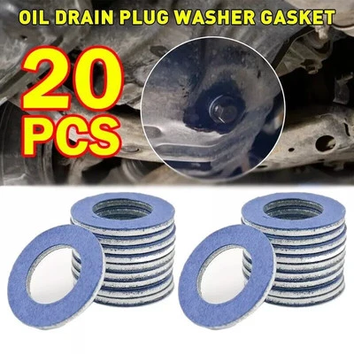 Set of 20 Oil Drain Plug Washer Aluminum Gasket For TOYOTA LEXUS 90430-12031 - image 1 of 4