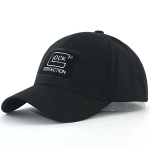 GLOCK PERFECTION HAT ONE SIZE FITS ALL TACTICAL HAT BASEBALL CAP - BLACK - Picture 1 of 4
