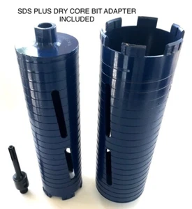Broca de núcleo de diamante seco de 2"" y 3"" con adaptador SDS Plus se adapta a Bosch Hilti - Imagen 1 de 11