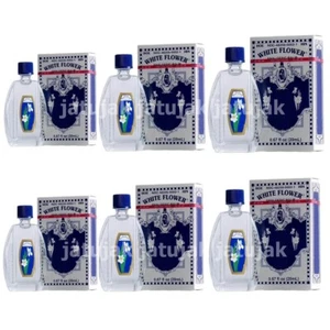 6 X 20ml Hoe Hin White Flower Oil Pak Fah Yeow - Picture 1 of 3
