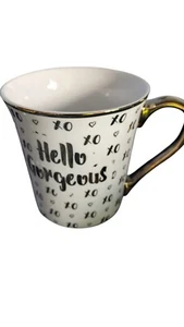Hello Gorgeous Coffee Mug Cup 10 Strawberry Street 14 oz XO - Picture 1 of 2