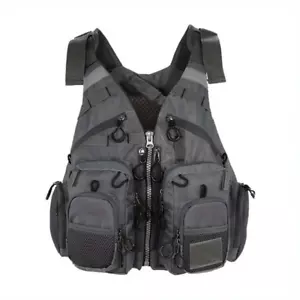Adjustable Multi-Pocket Fishing Buoyancy Vest - Picture 1 of 17