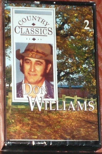 DON WILLIAMS COUNTRY CLASSICS REMINISCING WITH DON CASSETTE 2 RDC92572 NEWSEALED - Picture 1 of 3