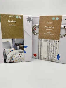 Next matching bedding and curtain, Stars, Toddler Bedding, Curtains 46x54” Drop - Picture 1 of 9