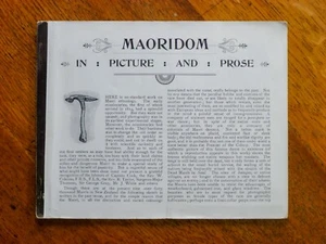Maoridom en imagen y prosa - rara publicación de tapa blanda de 1899 de Christchurch - Imagen 1 de 6