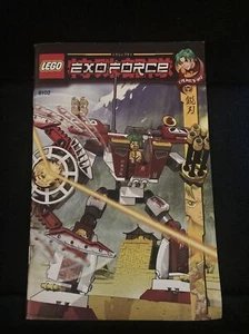 Lego Manual Only Exo Force 8102 Takeshi Instructions - Picture 1 of 4