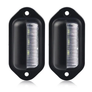 6LED Number Licence Plate Light Lamp Assembly Replacement 12-24V 2Pcs For Car - Picture 1 of 12