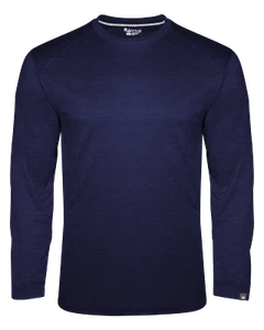 Badger 100100 Mens Long Sleeve Performance Modern-Fit Moisture-Wicking T-Shirt - Picture 1 of 8