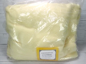 Vintage Cannon Mill Acrylic Blanket Nylon Trim H M Integrity 80 Ivory Cream Twin - Picture 1 of 5