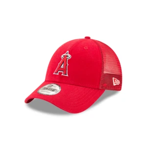 Los Angeles Angels New Era Red 9Forty Adjustable Trucker 940 Hat - Picture 1 of 3