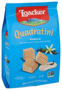 Loacker  Quadratini Vanilla Wafer Cookies  8.82 Oz - Picture 1 of 5