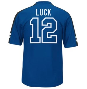 NWT Men's Majestic Indianapolis Colts Andrew Luck Hashmark Player Top Sz L - Picture 1 of 2