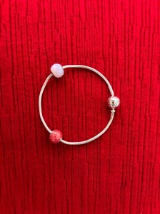 Pandora Moments Snake Chain Bracelet with two Charms - Picture 1 of 12