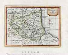 Durham, the Bishopric, 1784 county map, genuine antique 238 years old!