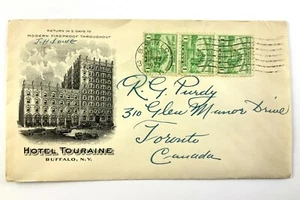 1933 US CDS Merchant Corner Cachet Cover Hotel Touraine Buffalo Envelope 670B - Picture 1 of 5