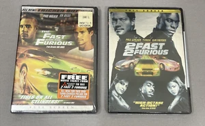 The Fast and the Furious Sealed DVD AND 2 Fast 2 Furious Sealed DVD Set - Picture 1 of 8