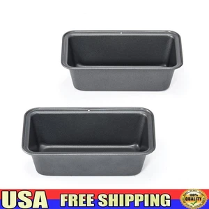 Nonstick Mini Loaf Pans Set 2pk Carbon Steel Easy Release Baking Friendly New - Picture 1 of 11