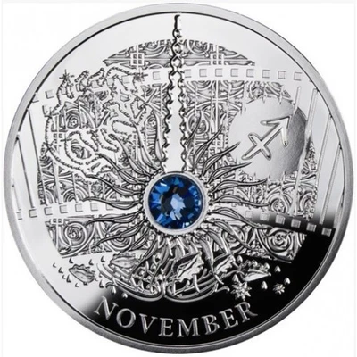 2013 Niue November Magic Stones of Happiness Proof Silver Coin - Image 1 of 2