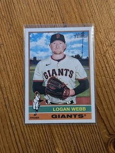 2025 Topps Heritage High Number SP Logan Webb #423 Giants - Bild 1 von 2