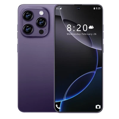 Smartphone Android 14 6000mAh desbloqueado 15 Pro Max 5G 256GB - Imagem 1 de 4