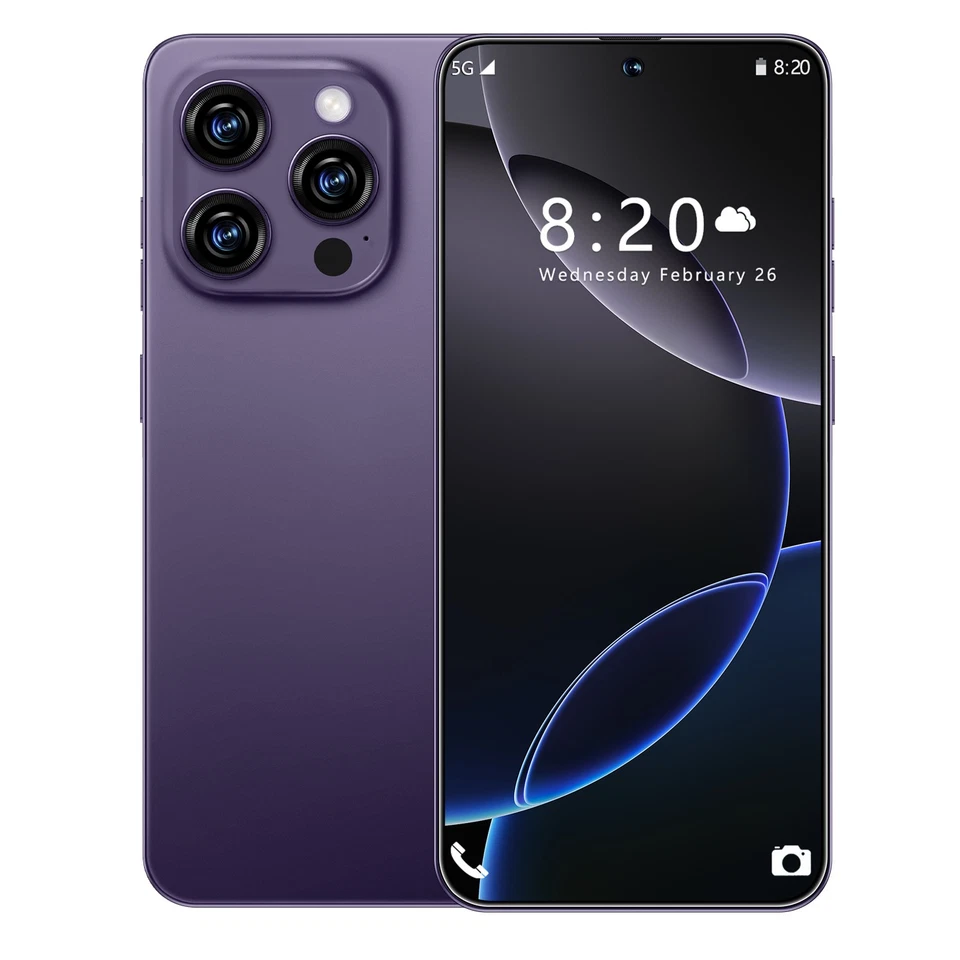 Teléfono Celular Smartphone 15 Pro Max 5G 256GB Desbloqueado Android 14 6000mAh Foto 1 de 4