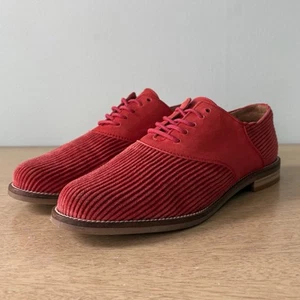 SIZE 8.5 Anthropologie Corduroy Suede Oxfords Loafers Preppy Dress Flats Shoes - Picture 1 of 8