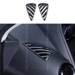 Carbon fiber color DASHBOARD AIR VENT COVER SURROUND TRIM FIT FOR MAZDA2 2015+ - Bild 1 von 7
