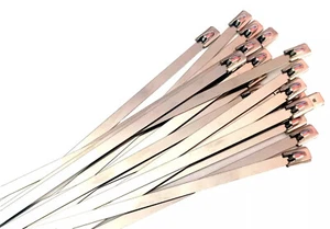 Metal Cable Ties 350mm 10 PCS Steel Tie Steel Band Heat Protection Exhaust Band - Picture 1 of 4