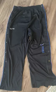 Nike Team Elite Duke Blue Devils Basketball Tear Away Track Pants XXL 2XL Black - Picture 1 of 6