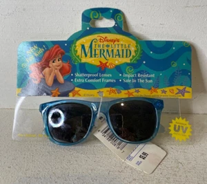 Vintage 1990s Disney The Little Mermaid Kids Sunglasses Ariel Blue NEW - Picture 1 of 2