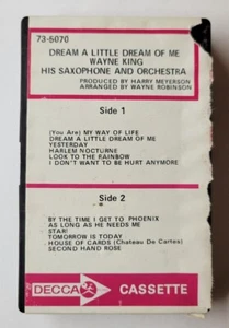 Dream A Little Dream Of Me Wayne King His Saxophone And Orchestra Cassette - Picture 1 of 7