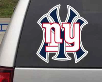 Calcomanía Mashup de los Yankees y Gigantes de Nueva York | Pegatina interior/exterior para grande de 8 pulgadas Foto 1 de 2