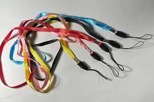 5x Pasek na szyję Smycz sznurowa do telefonu komórkowego Mp3 Aparat USB Flash Drive ID USA 16" - Zdjęcie 1 z 2