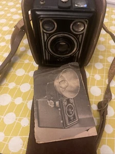 Agfa Synchro Box Vintage Boxkamera Germany Anleitung Leder Tragetasche - Bild 1 von 11