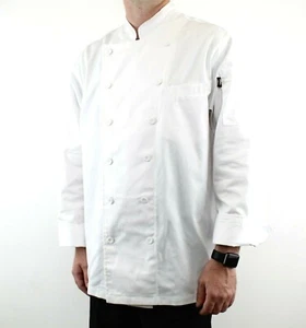 Dickies Executive Chef Coat Lorenzo Jacket Long Sleeve, 12 Button White DC101 - Picture 1 of 7