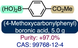 (4-Methoxycarbonylphenyl)boronic acid | CAS: 99768-12-4 | 5.0 g | +97.0% - Picture 1 of 4