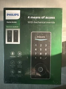 Philips Fingerprint Door Lock, Keyless Entry Door Lock,Electronic Door Lock New - Picture 1 of 5