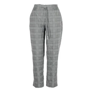 Nicole Miller New York Gray Plaid Pull On Comfy Crop Pants Size 10 - Picture 1 of 9