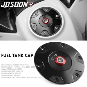 Motorcycle CNC Fuel Tank Cap Ducati Multistrada, Hypermotard 950, Diavel 1260/S - Picture 1 of 4