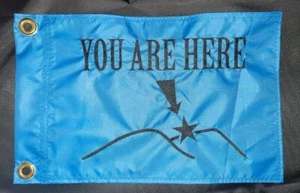 Custom You Are Here Map Safety Flag ATV Jeep UTV Recumbent Trike Hammock - Picture 1 of 6