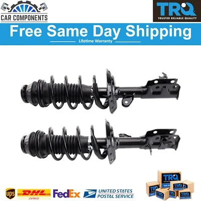 TRQ New Front Strut & Spring Set Driver & Passenger Sides For 2015-19 Honda Fit - Image 1 of 4